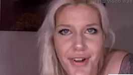 Tattooed Babe Gives Blowjob