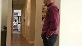 Eliza Ibarra teases stepdad with blowjob