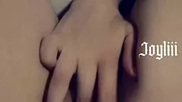 sexting with a fan on snapchat, add me real joyliii, she's moaning nude and submissive 😍