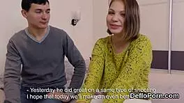 Teen 18+ Spreads Slit for Defloration