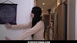 Cute Brunette Stepsister Tony Profane Blowjob POV