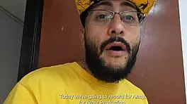 teen sucks monster cock to ease nerves