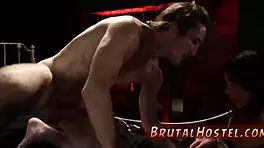 Playing With Her Shaved Muff Makes The Babe Hungry For A Rough Blowjob.