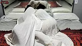 Friend poses as wife, hard cock, fucks her doggy.