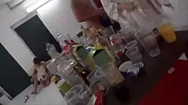 Sensational natural beauty enjoys intimate moments with teen 18+