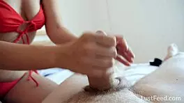 Blonde Amateur Fucks Natural Tits