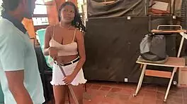 i play with my stepsis while she works, oops!