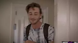 Nerd stepsis and stepbro enjoy roleplay fun together