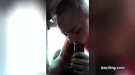 White Trash Slut Sucks My Big Black Cock