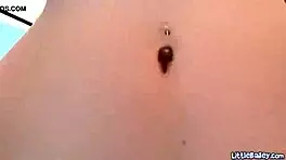 Little bailey, a brunette teen, undresses and teases in high definition amateur video.