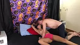 Oh Wow, Secretary Blowjob Surprise for Blindfolded Girlfriend!