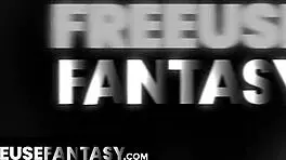 Charming Girl Prepares Meal in Kitchen During Livestream Fantasy