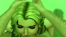 Wild blonde drains my nuts on the beach