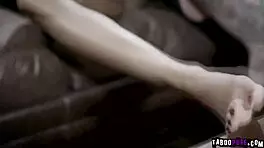 Brunette Spreads Legs For Intense Oral Pleasure