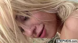 stepbro chats with goldie rush in family home