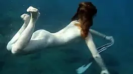 young sluts feel liberated swimming naked alone