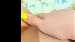 Hairy Pussy Leaks From Long Fingers And Cum