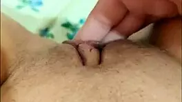 Hairy Pussy Leaks From Long Fingers And Cum