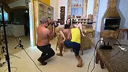 Behind the scenes, Caroline Moraes delivers an explosive blowjob with dirty talk!