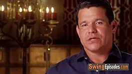 The horny couple FUCKS in the jacuzzi, kissing and sucking before joining the group orgy