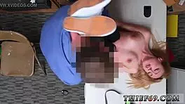 Teen Officer Gets Fucked by Police Baton at Work