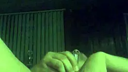 playing with my fat wet throbbing pussy in bed! it feels so good to me, fingering my shaved hairless small tits solo