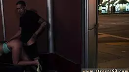 Teen couple experiences outdoor huge strapon domination with Valerie White in bondage.