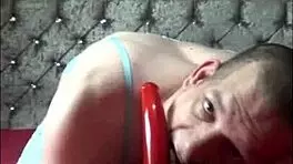 Mark Wright, the bisexual crossdresser, struggles to get assfucked despite his cock skills.