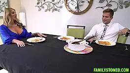 stepdad sneaks bathroom fuck with stepdaughter