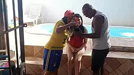 Paty Bumbum fucks Snow White actress with big ass at home