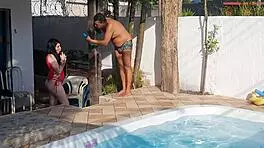 Paty Bumbum fucks Snow White actress with big ass at home