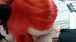 I see this hot teen girl doin deepthroat so good