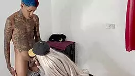 Oiled Latina Babe Craves Pussy For Young Guy!