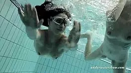 i’m loving loris and okunewa swimming as lesbians underwater