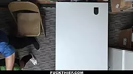 Shoplifting Teen Sucks Big Cock To Avoid Jail