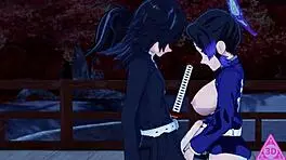 Kocho Shinobu, wanna blow Tomioka Giyu in public for uncensored hentai cumshots? - thereal3dstories