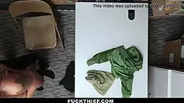 Shoplifting Teen Sucks Big Cock To Avoid Jail