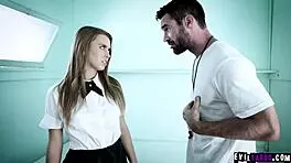 Horny Professor Fucks Teen Student In Bathroom!