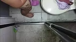 Hey, caught on hidden cam in my bathroom, watch me finger my holes and suck em after!