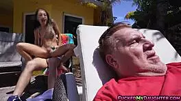 Latina cutie Holly Hendrix gets her tight ass pounded poolside. This teen's hot anal and blowjob skills impress in hardcore action!