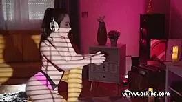 Bbc sliding between thick thighs and teasing latina curves