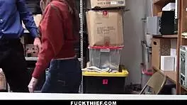 Strict security officer offers thieving teen Kenzi Ryans a way out