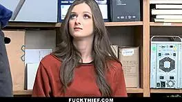 Strict security officer offers thieving teen Kenzi Ryans a way out