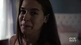 Abbie Maley rides in POV with dirty talk.