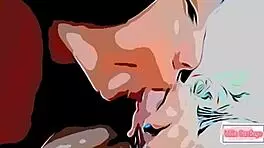 in this cartoon, watch out for your slutty cousin who sucks and swallows everything