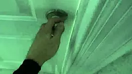 Russian teen 18+ gives outdoor blowjob to suspended step sis in POV