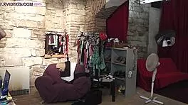 She says, 'Watch this amateur teen tease with a lap dance backstage.'