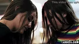 Gizelle Blanco Spies On Maya Woulfe And Hazel Moore Kissing, Licking Tits, And Fingering Pussies In The Room