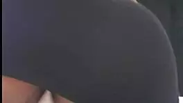 Brazilian teen dances slowly with nice ass in camera view