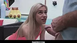 Famorgy - Hot Babe Chanel Shortcake Craves Older Guy's Huge Cock Deep in Her Teen 18+ Pussy